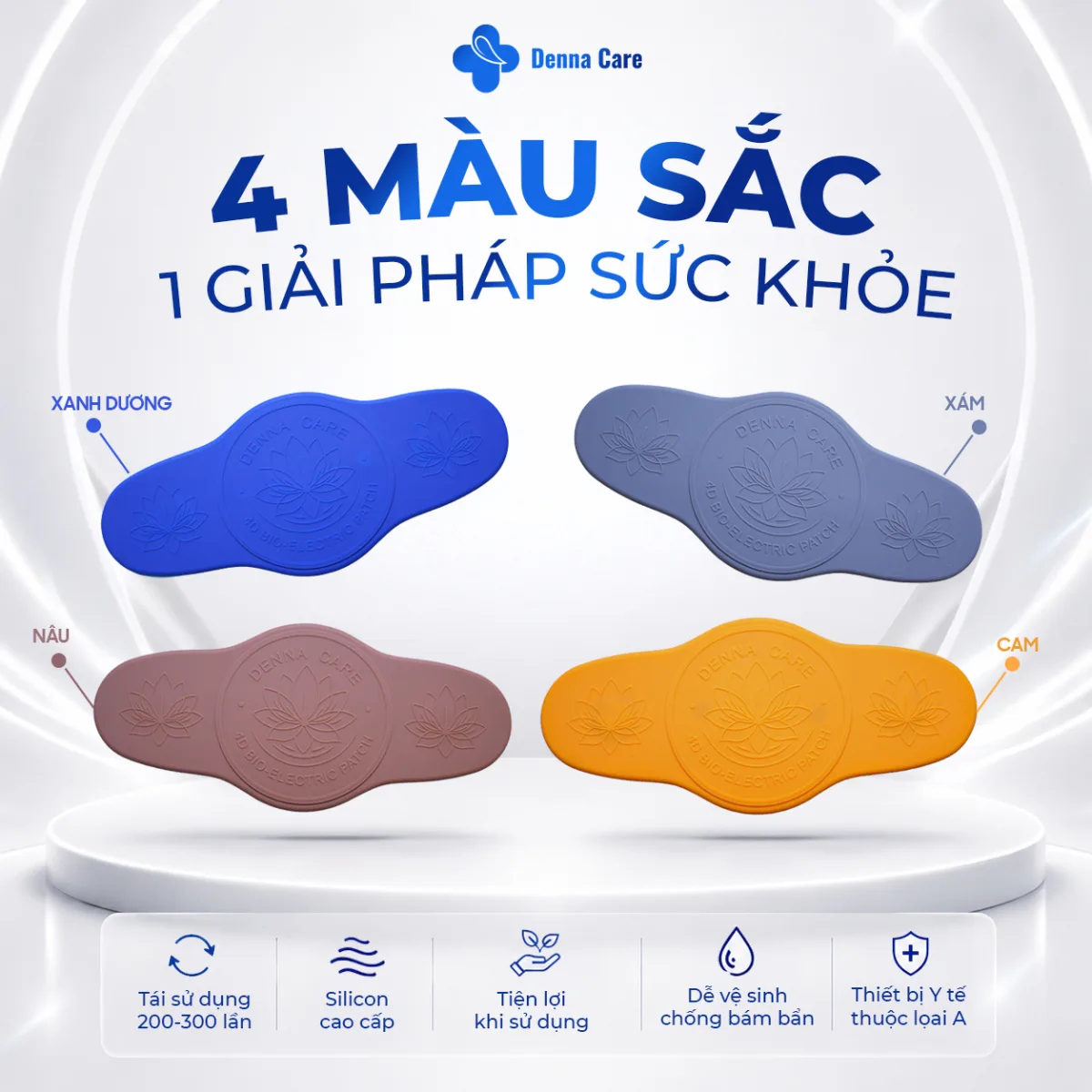 4 màu sắc silicon cao cấp