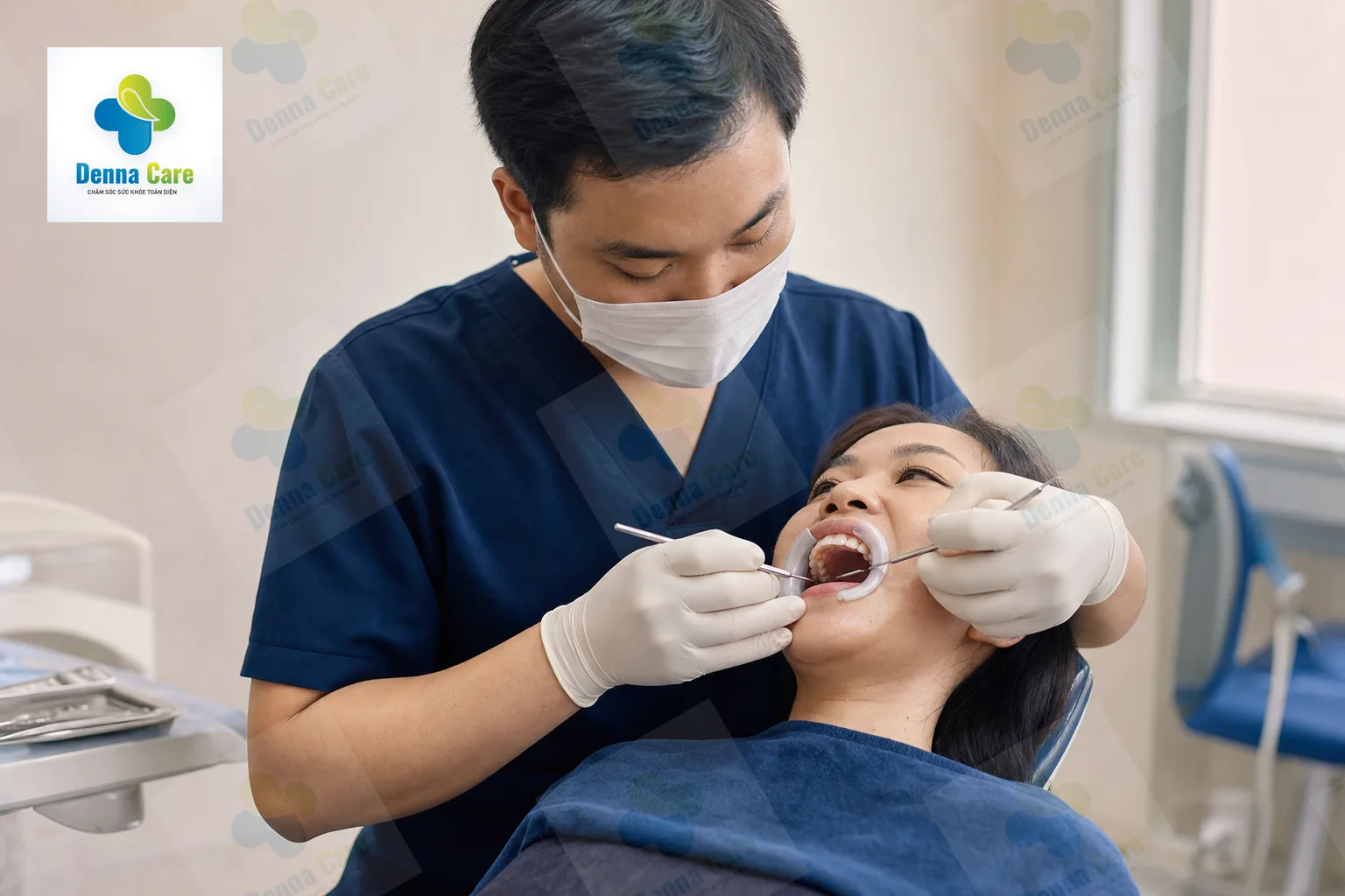 Người trưởng thành dán miếng dán giảm đau cơ học vùng thắt lưng
