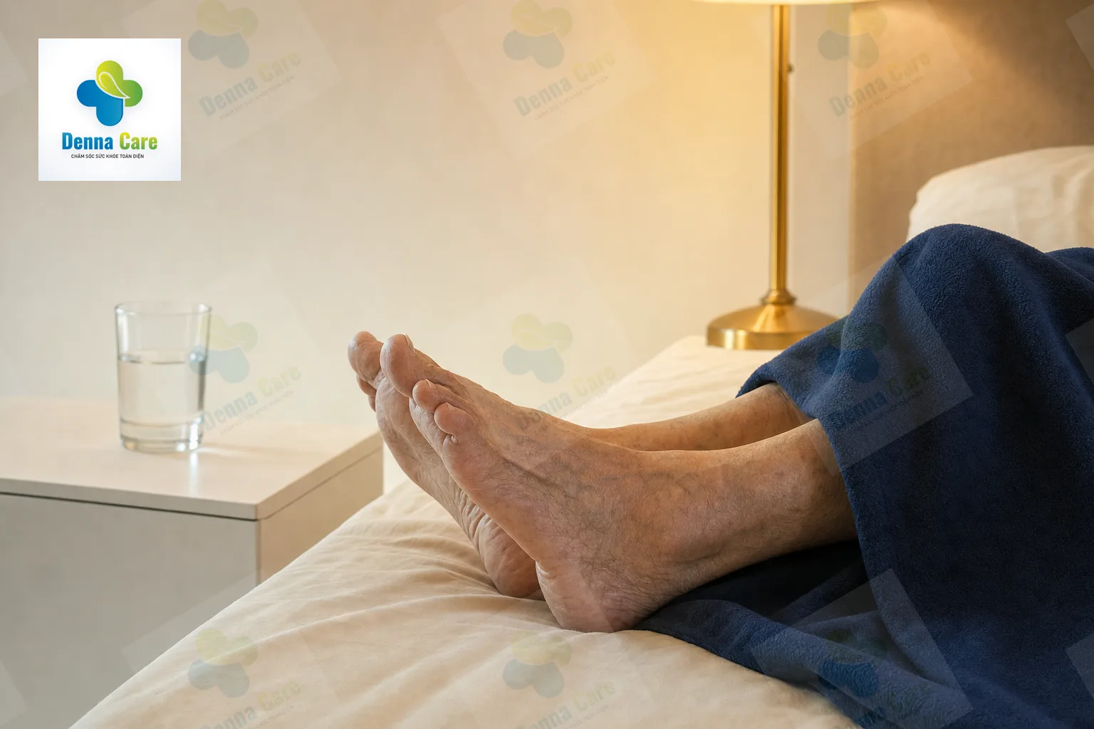 Bàn chân người lớn tuổi đau nhức hơn về đêm khi trời lạnh